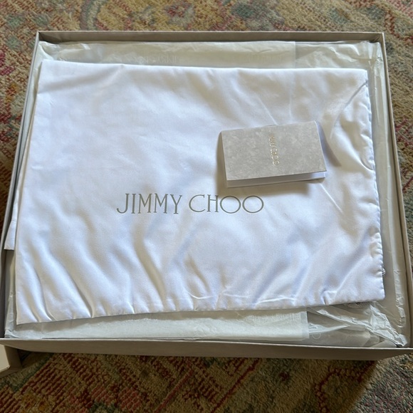 NEW!JIMMY CHOO Size 7.5 (EU 38)
Abigail Leopard-Print Leather Cork Wedge Sandals - Picture 7 of 8